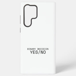 Funda Para Samsung Galaxy S22 Ultra Decisión Binaria Sí No Mecanografía Minimalista