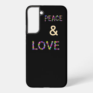 Funda Para Samsung Galaxy S22+ Declaración de Paz Amor Unidad Esperanza   Tipogra