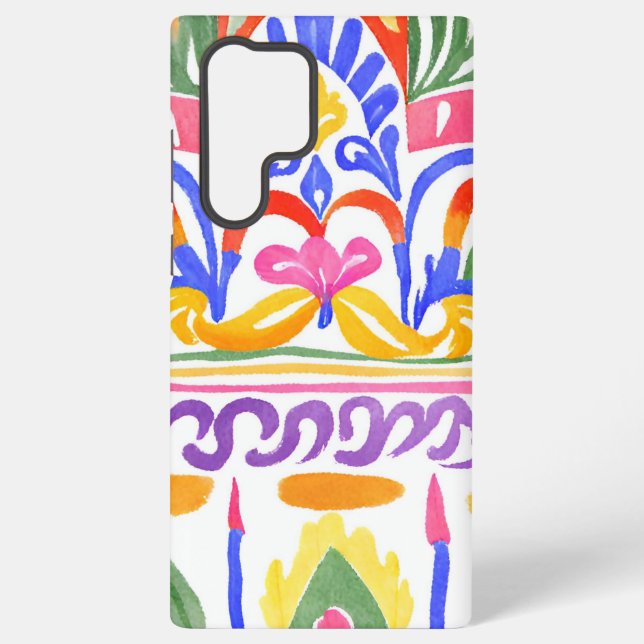 Funda Para Samsung Galaxy decoración tradicional rumana (Reverso )