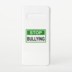 Funda Para Samsung Galaxy S10 Dejar de bullying Rótulo green