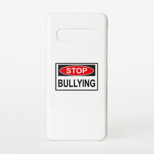 Funda Para Samsung Galaxy S10 Dejar de bullying Rótulo rojo