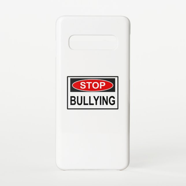 Funda Para Samsung Galaxy Dejar de bullying Rótulo rojo (Reverso)