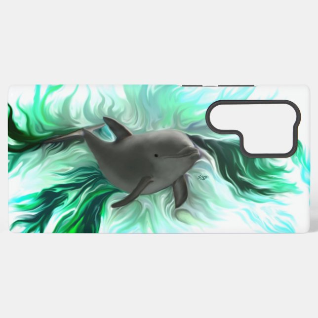 Funda Para Samsung Galaxy Delfín Bebé (Reverso Horizontal)