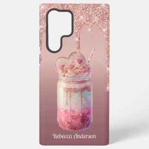 Funda Para Samsung Galaxy S22 Ultra Delicioso postre de té con burbujas de boba