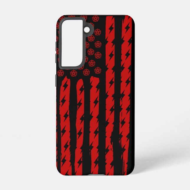 Funda Para Samsung Galaxy Demon Flag (Reverso )