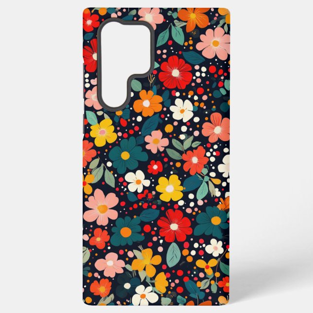 Funda Para Samsung Galaxy Deplante floral (Reverso )
