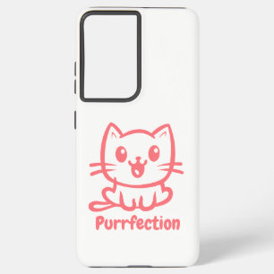 Funda Para Samsung Galaxy S21 Ultra Depuración, Gato De Anime Muy Cuto