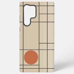 Funda Para Samsung Galaxy S22 Ultra Deriva Ósea N.º 1 Arte Geométrico Beige + Terracot