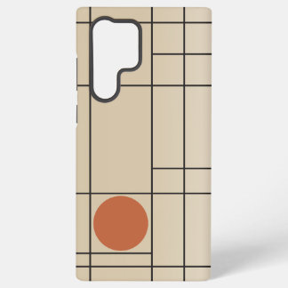 Funda Para Samsung Galaxy S22 Ultra Deriva Ósea N.º 1 Arte Geométrico Beige + Terracot
