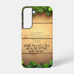 Funda Para Samsung Galaxy S22 Deseos Afortunados de San Patricio 🍀