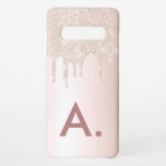 Funda Para Samsung Galaxy S10  Desglose inicial del Purpurina de Personalizado ro<br><div class="desc">Estuche simple para teléfono purpurina. Personalice con su</div>