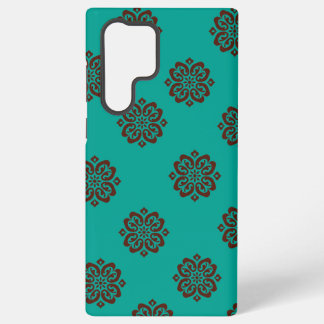 Funda Para Samsung Galaxy S22 Ultra "Desplazamientos de Crimson - Elegancia audaz"