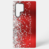 Destello Plateado Rojo Foil Firma Femenina