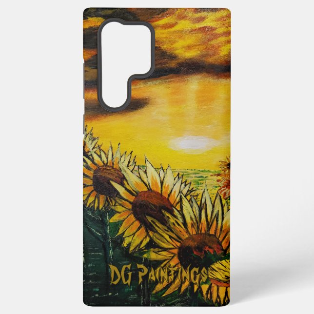 Funda Para Samsung Galaxy DG Paintings Sunflower Fields Phone Case (Reverso )