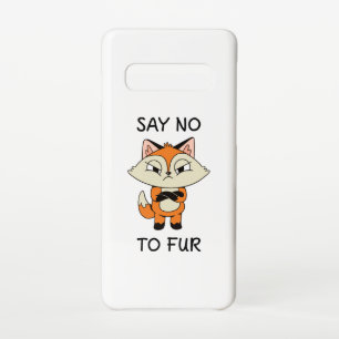 Funda Para Samsung Galaxy S10 Di no a Fur - Sad Fox