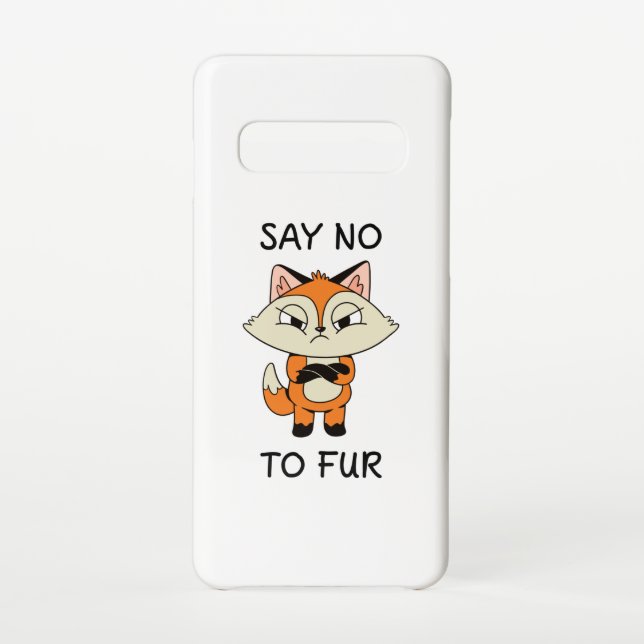 Funda Para Samsung Galaxy Di no a Fur - Sad Fox (Reverso)
