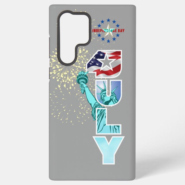 Funda Para Samsung Galaxy Día de la Independencia (Reverso )