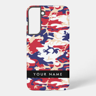 Funda Para Samsung Galaxy S22+ Día de la Independencia Camuflaje Personaliza tu n