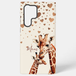 Funda Para Samsung Galaxy S22 Ultra Día de la Madre de jirafa, feliz día de la madre