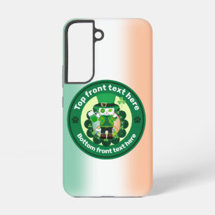 Funda Para Samsung Galaxy S22 Día de San Patricio con un felino afortunado