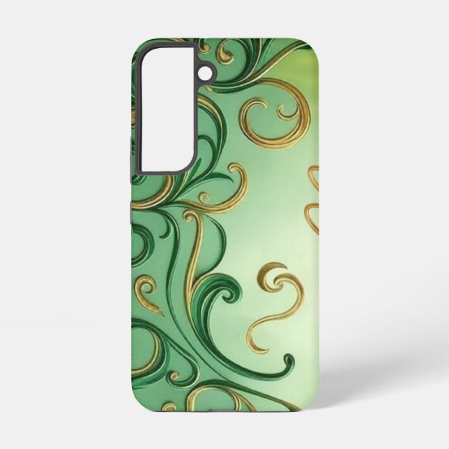 Funda Para Samsung Galaxy Día de San Patricio Verde/Oro (Reverso )
