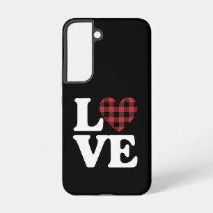 Funda Para Samsung Galaxy S22 Día de San Valentín Corazón Cuadros Amor
