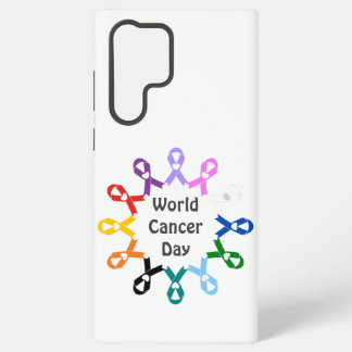 Funda Para Samsung Galaxy S22 Ultra Días Mundial del Cáncer de Mama Prostata de Colon 