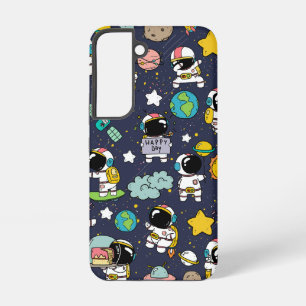 Funda Para Samsung Galaxy S22 Dibujo animado de astronauta en el espacio exterio