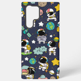 Funda Para Samsung Galaxy S22 Ultra Dibujo animado del astronauta en el espacio exteri