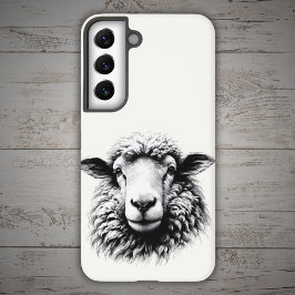 Funda Para Samsung Galaxy S22 Dibujo de una cabeza de oveja
