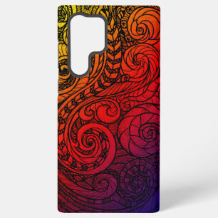 Funda Para Samsung Galaxy S22 Ultra Dibujo en espiral en negrita