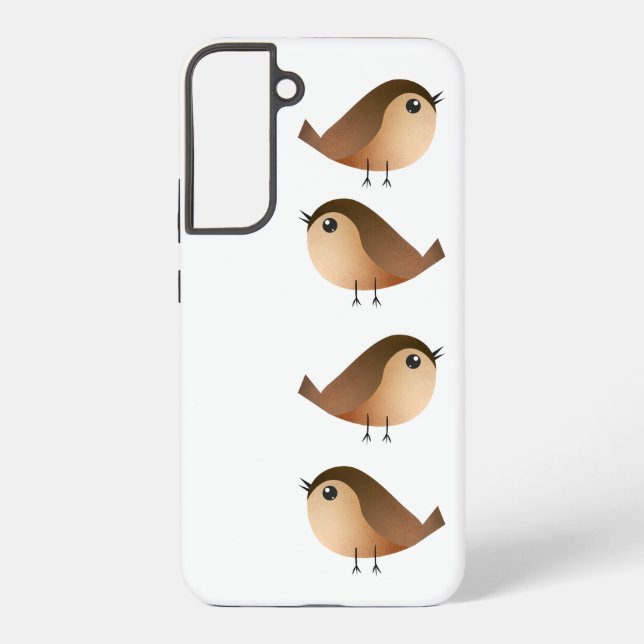 Funda Para Samsung Galaxy Dibujos Animados del Pájaro Gorrión (Reverso )