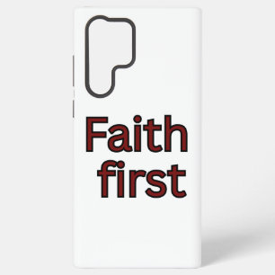 Funda Para Samsung Galaxy S22 Ultra Dicho religioso de fe primero