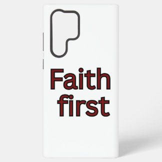 Funda Para Samsung Galaxy S22 Ultra Dicho religioso de fe primero