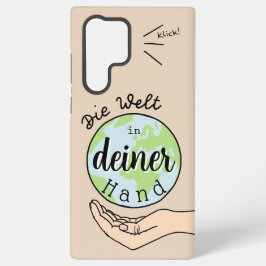 Funda Para Samsung Galaxy S22 Ultra Die Welt in deiner Hand