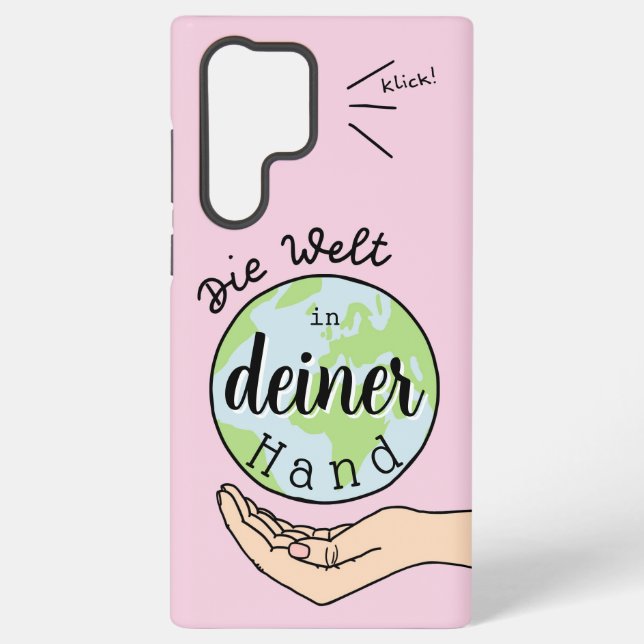 Funda Para Samsung Galaxy Die Welt in deiner Hand (Reverso )