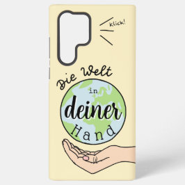 Funda Para Samsung Galaxy S22 Ultra Die Welt in deiner Hand