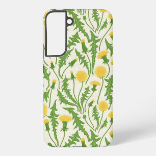 Funda Para Samsung Galaxy S22+ Dientes de león, verde, amarillo y blanco