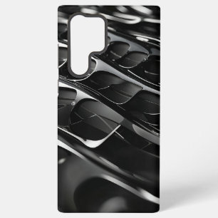 Funda Para Samsung Galaxy S22 Ultra Diseño 3D Futurista Black Gloss Abstract