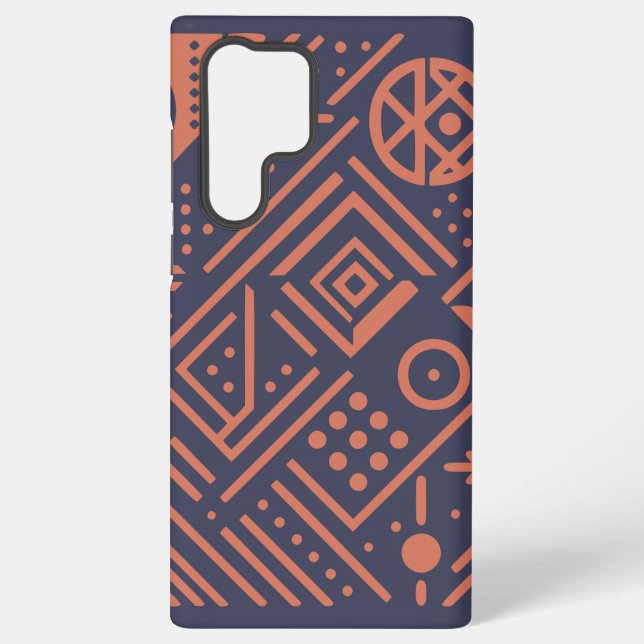 Funda Para Samsung Galaxy Diseño abstracto con formas geométricas (Reverso )