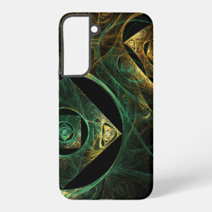 Funda Para Samsung Galaxy S22+ Diseño de Arte Fractal Abstracto de Vibraciones Má