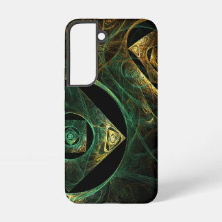 Funda Para Samsung Galaxy S22 Diseño de Arte Fractal Abstracto de Vibraciones Má