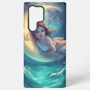 Funda Para Samsung Galaxy S22 Ultra Diseño de caso de Samsung para niña lunar soñadora