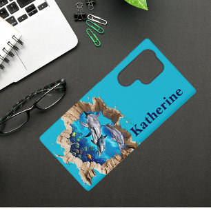 Funda Para Samsung Galaxy S22 Ultra Diseño de delfín personalizado - Regalo para niños