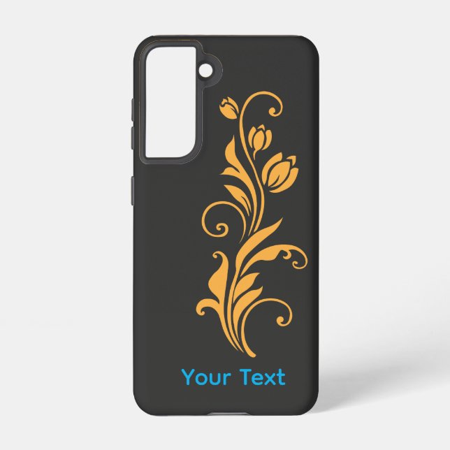 Funda Para Samsung Galaxy Diseño de Flor Ornamental  (Reverso )