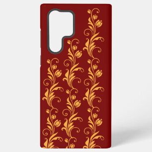 Funda Para Samsung Galaxy S22 Ultra Diseño de Flor Ornamental Floral