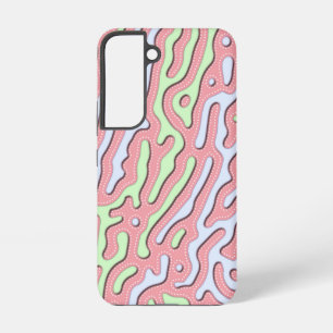 Funda Para Samsung Galaxy S22 Diseño de garabato abstracto kawaii pastel