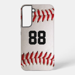 Funda Para Samsung Galaxy S22+ Diseño de jugador de béisbol con número de jersey