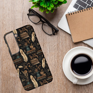 Funda Para Samsung Galaxy S22 Diseño de libro elegante - Dark Academia - Libro a