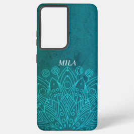 Funda Para Samsung Galaxy S21 Ultra Diseño de manala azul